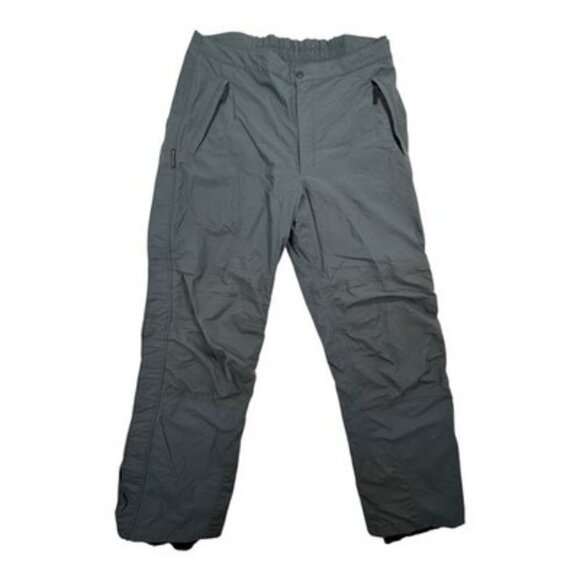 Columbia Omni-Tech Snow Pants Men’s TG Gray Waterproof Ski Full Zip Outdoor - Picture 1 of 16